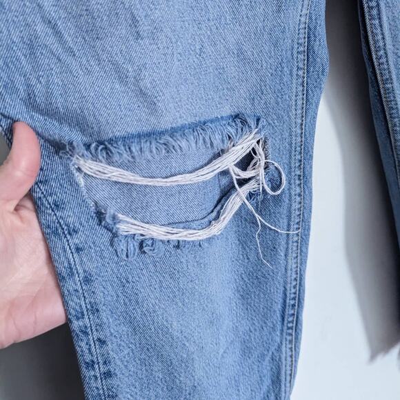 Boyish The Tommy Straight Leg Distressed Jeans in Great Dictator Wash, Size 29 - Picture 6 of 11